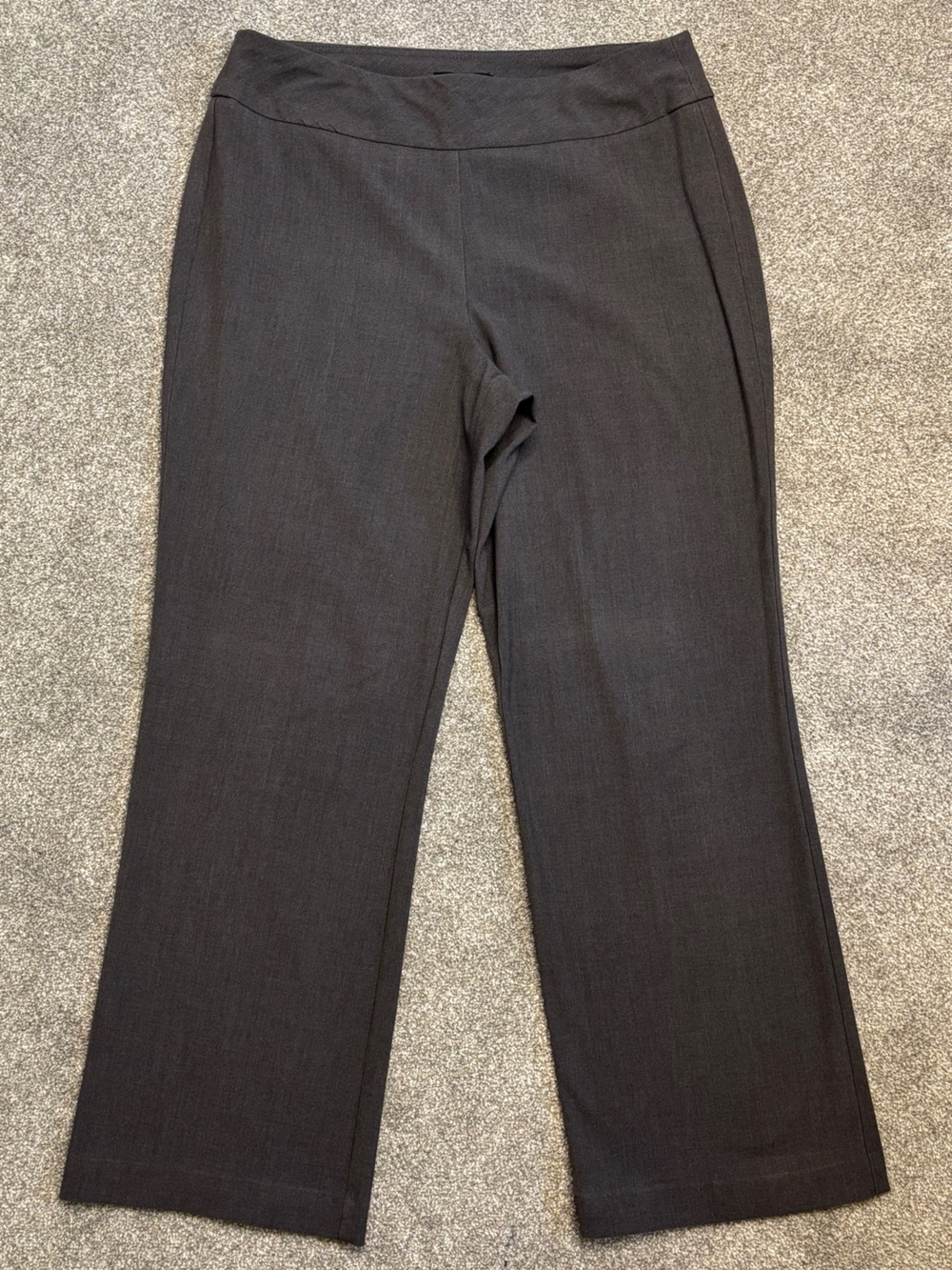 Roz & Ali Charcoal Gray Pants ~ Monochrome, Neutral, Work,